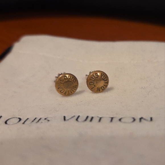Louis Vuitton Jewelry - Louis Vuitton Gold Logo Earrings